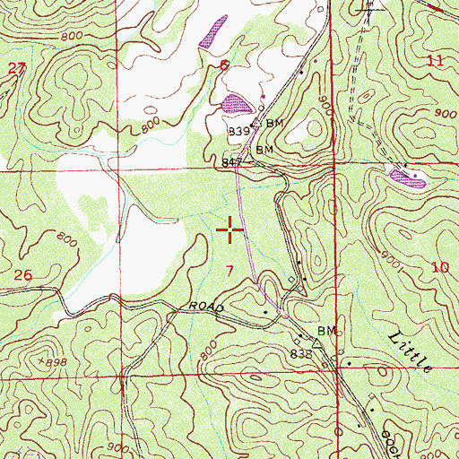 Topographic Map of Cochrane Mill Park, GA