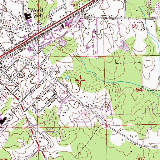 Topographic Map of Shannon Chase, GA