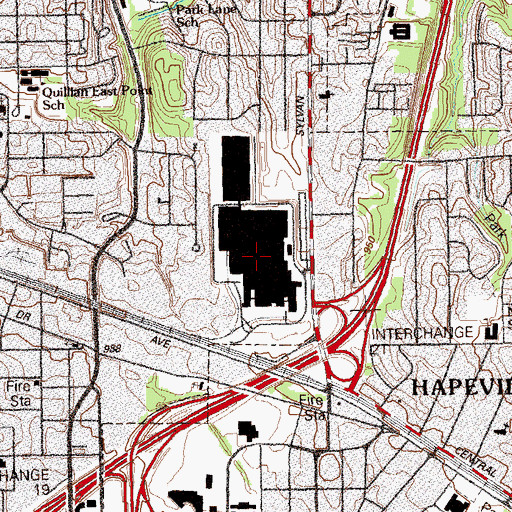 Topographic Map of Tift Industrial Park, GA