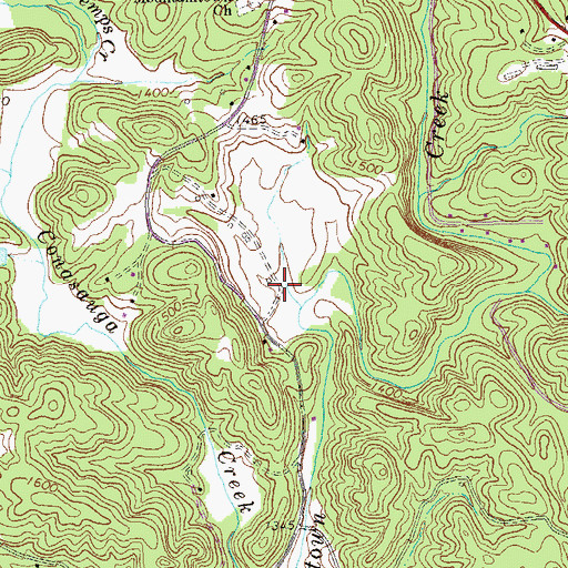Topographic Map of Ratcliff (historical), GA