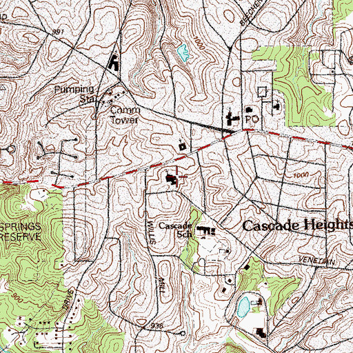 Topographic Map of Episcopal Church of the Incarnation, GA