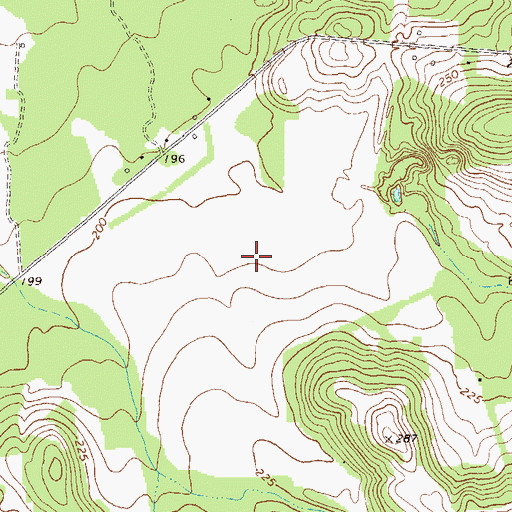 Topographic Map of Barrow Plantation (historical), GA