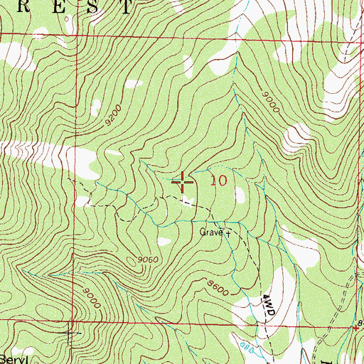 Topographic Map of Twin Mountain, CO