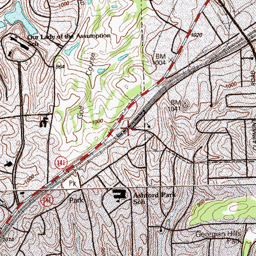 Topographic Map of Humphries (historical), GA