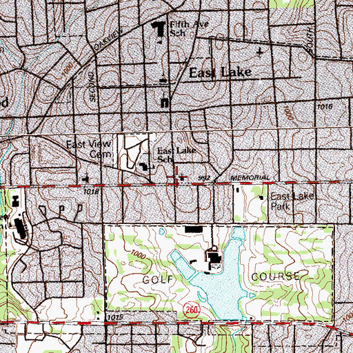 Topographic Map of Christ Tabernacle Church of God in Christ, GA