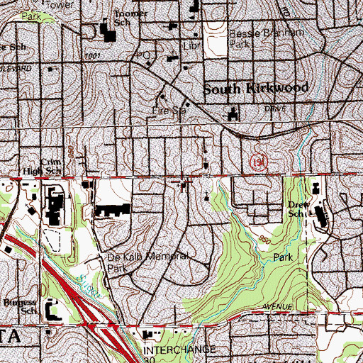 Topographic Map of Memorial Church of God in Christ, GA