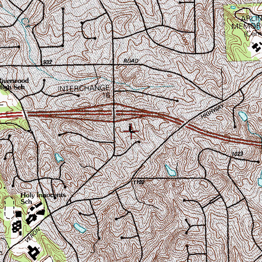 Topographic Map of Church of Saint Andrew, GA