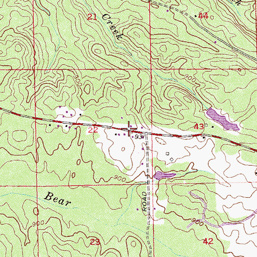 Topographic Map of Rivertown Church, GA