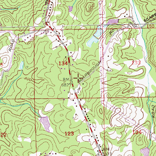 Topographic Map of Southminster Church, GA