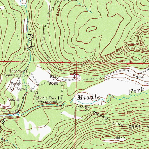 Topographic Map of Seedhouse Guard Station, CO