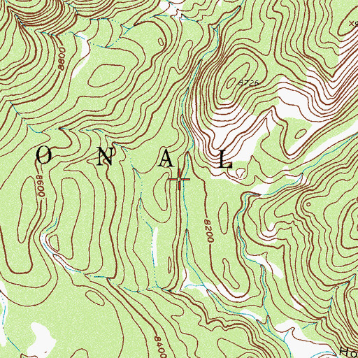 Topographic Map of Hinman Canyon, CO