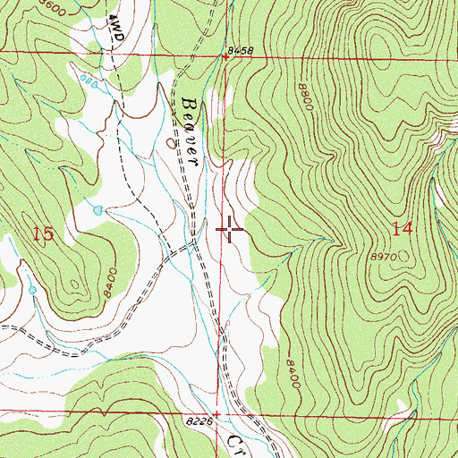 Topographic Map of Hinman Lake, CO