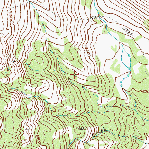 Topographic Map of Farwell Lake, CO