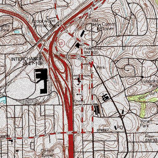 Topographic Map of Center for Puppetry Arts, GA