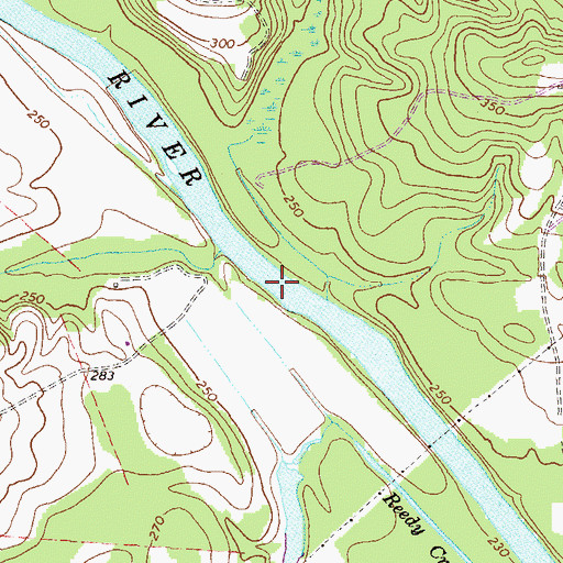 Topographic Map of Averills Ferry (historical), GA