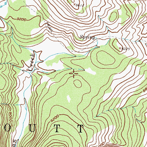 Topographic Map of Farwell Creek, CO