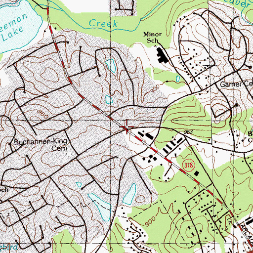 Topographic Map of Berkshire (historical), GA