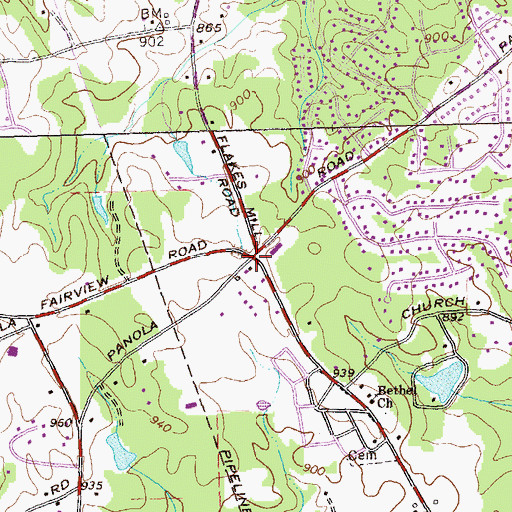 Topographic Map of Fay (historical), GA