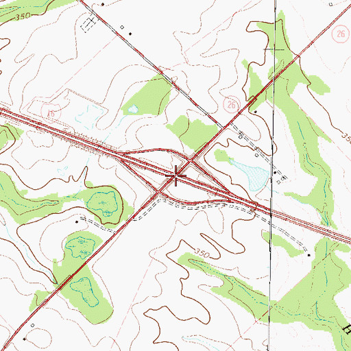 Topographic Map of Exit 11, GA