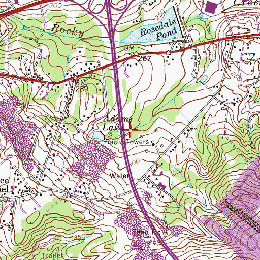 Topographic Map of Wades Lake (historical), GA