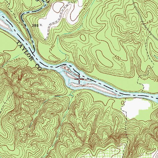 Topographic Map of Reeves Island, GA