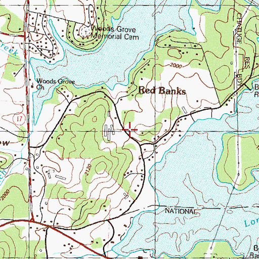 Topographic Map of Campagne (historical), GA