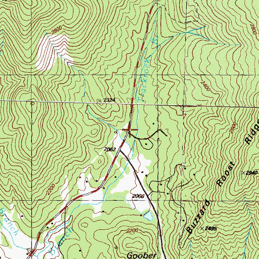 Topographic Map of Caldwell (historical), GA