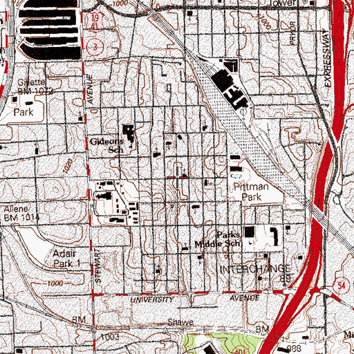 Topographic Map of Cappaclocia Fire Baptized and Holy Church of God, GA