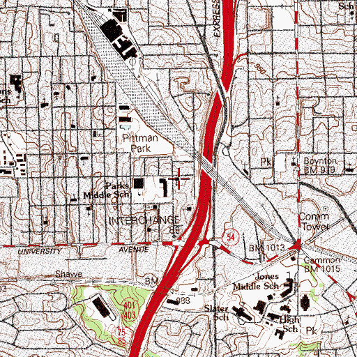 Topographic Map of Church and Kingdom of Christ, GA