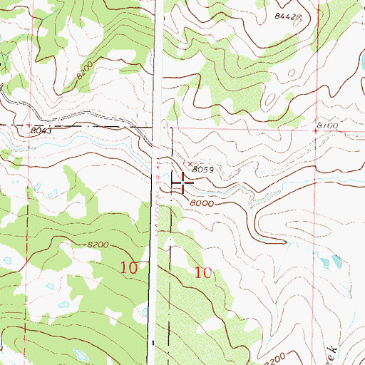 Topographic Map of Grizzly Creek, CO