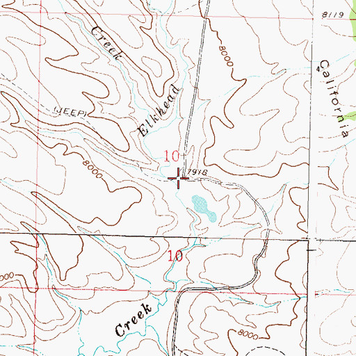 Topographic Map of California Park, CO