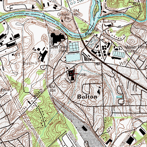 Topographic Map of Southern Medical Plaza, GA