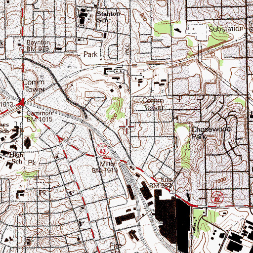 Topographic Map of Straight Wasy Mission Center, GA