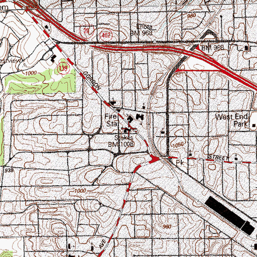 Topographic Map of West Hill Child Development Center, GA