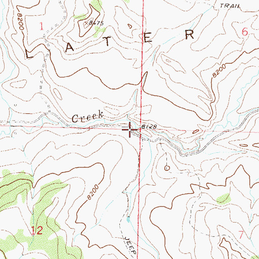 Topographic Map of Douglas Creek, CO
