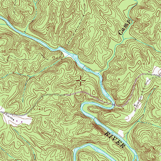 Topographic Map of Rogers Shaft, GA