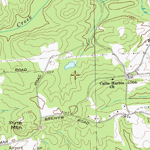 Topographic Map of Twohundred and Twelve Prospect, GA