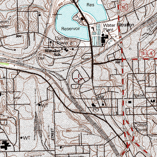 Topographic Map of Atlanta Stockyards (historical), GA