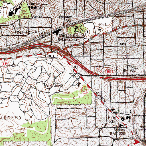 Topographic Map of Fulton County Almshouse (historical), GA