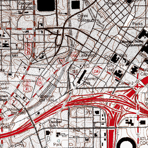 Topographic Map of Holland Free School (historical), GA