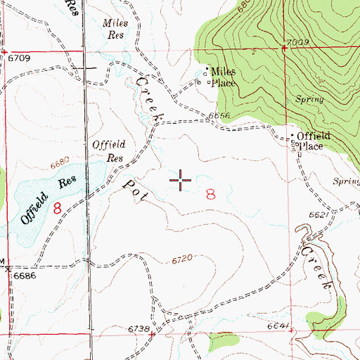 Topographic Map of Dry Creek, CO
