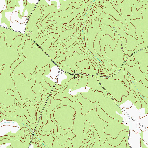 Topographic Map of Beasley Cemetery, GA