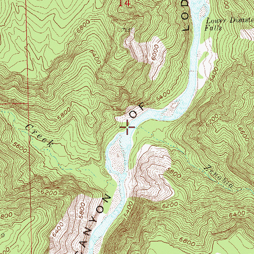 Topographic Map of Zenobia Creek, CO