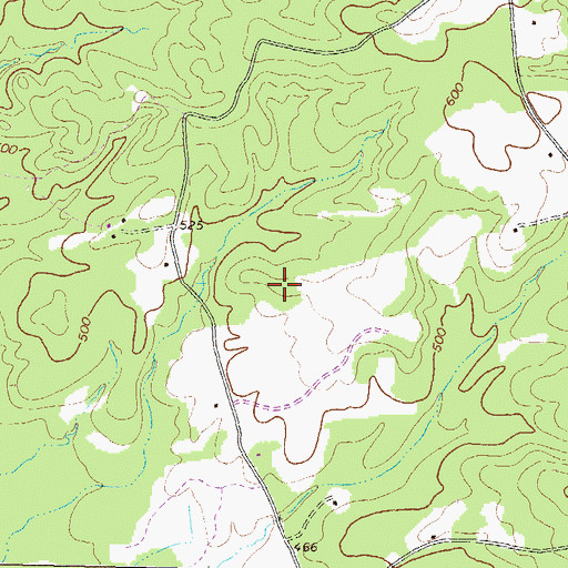 Topographic Map of Perkins Cemetery, GA