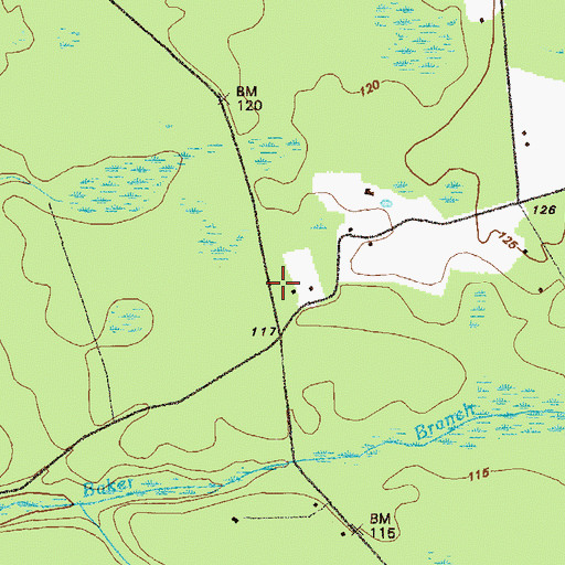 Topographic Map of Canaday School (historical), GA