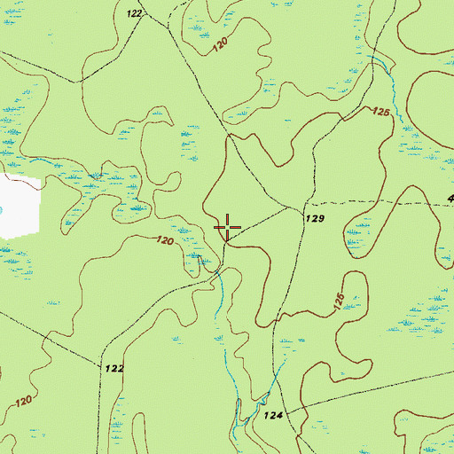 Topographic Map of Sandusky School (historical), GA