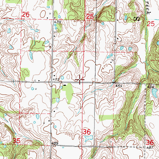 Topographic Map of Mason School (historical), IL