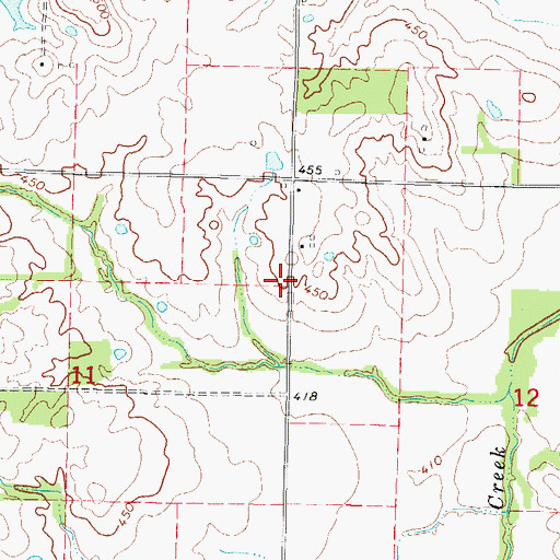 Topographic Map of Metcalf School (historical), IL