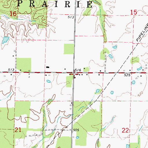 Topographic Map of Seminary School (historical), IL