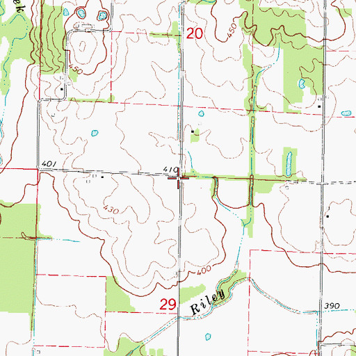 Topographic Map of Williams School (historical), IL
